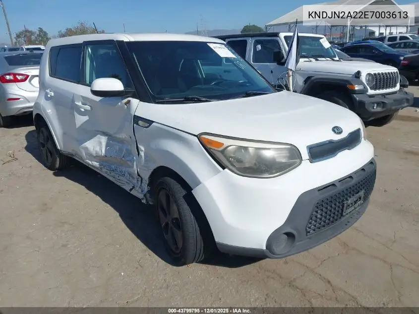 KNDJN2A22E7003613 2014 Kia Soul