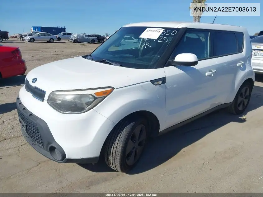 KNDJN2A22E7003613 2014 Kia Soul