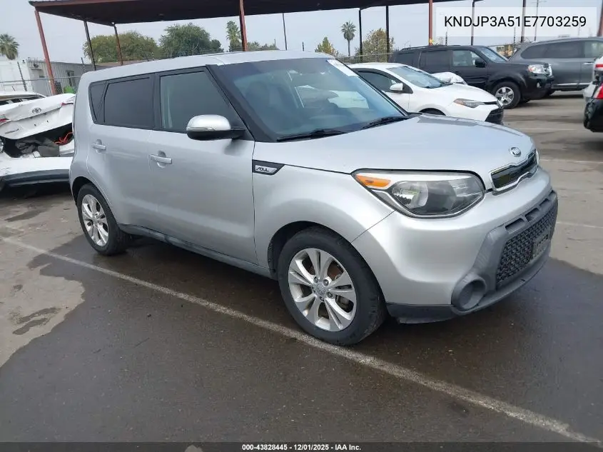 KNDJP3A51E7703259 2014 Kia Soul +