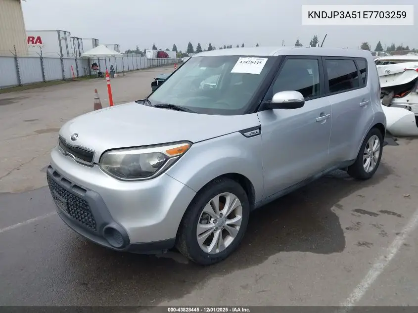 KNDJP3A51E7703259 2014 Kia Soul +