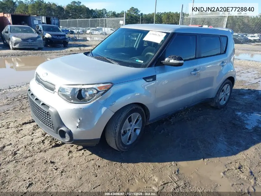 KNDJN2A20E7728840 2014 Kia Soul