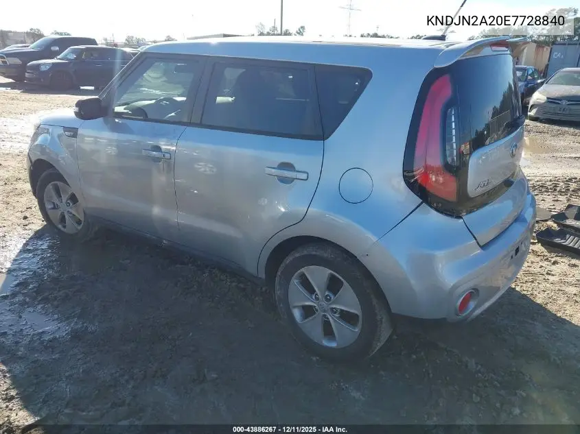 KNDJN2A20E7728840 2014 Kia Soul