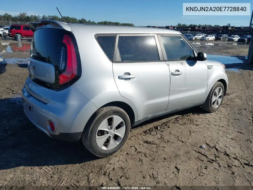 KNDJN2A20E7728840 2014 Kia Soul