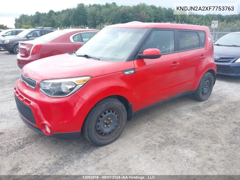 KNDJN2A2XF7753763 2015 Kia Soul