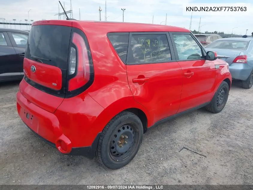 KNDJN2A2XF7753763 2015 Kia Soul