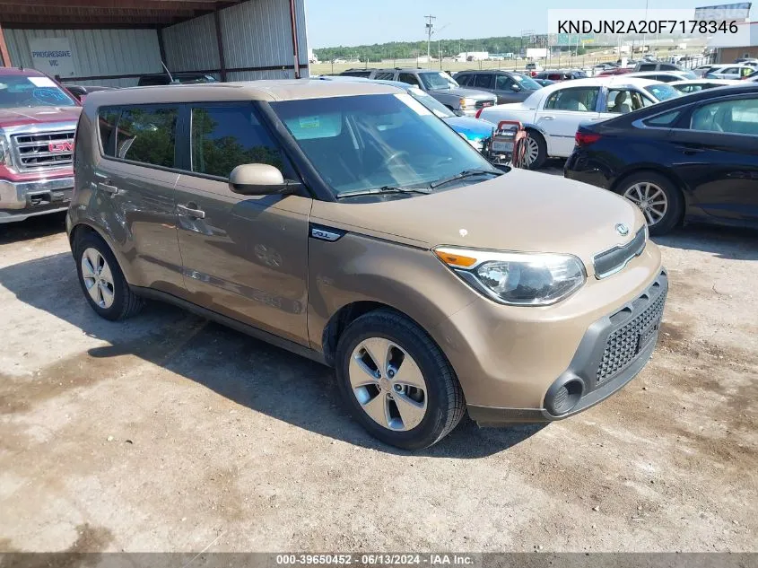 KNDJN2A20F7178346 2015 Kia Soul