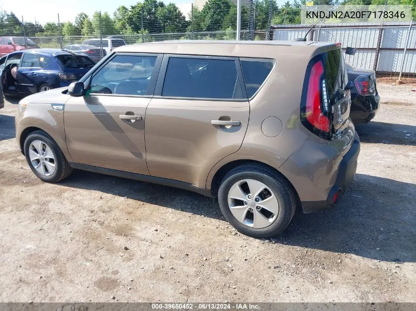 KNDJN2A20F7178346 2015 Kia Soul