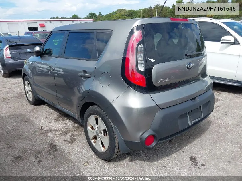 KNDJN2A29F7151646 2015 Kia Soul