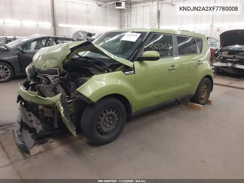 KNDJN2A2XF7780008 2015 Kia Soul