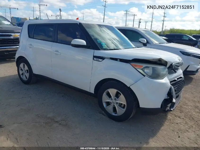 KNDJN2A24F7152851 2015 Kia Soul
