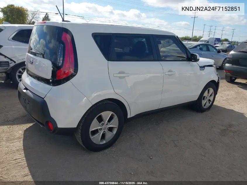 KNDJN2A24F7152851 2015 Kia Soul