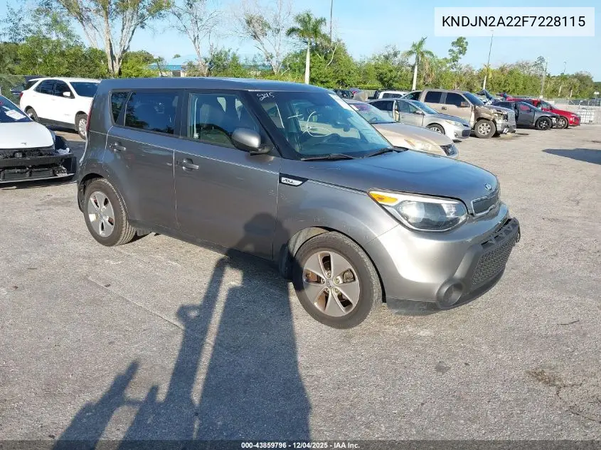 KNDJN2A22F7228115 2015 Kia Soul
