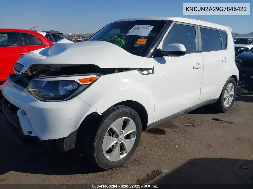 2016 Kia Soul VIN: KNDJN2A29G7846422 Lot: 41460284