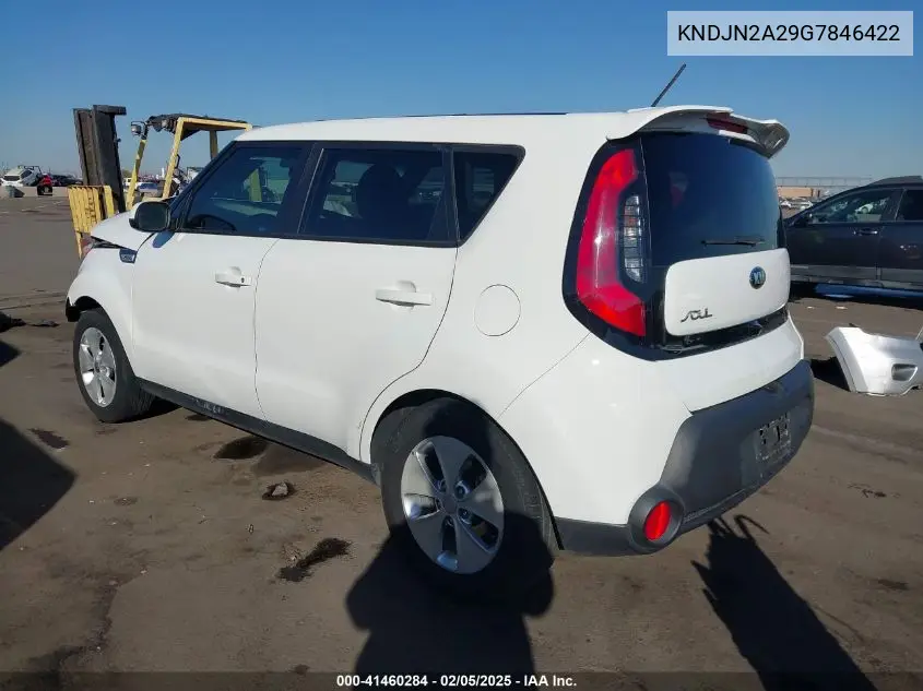 2016 Kia Soul VIN: KNDJN2A29G7846422 Lot: 41460284