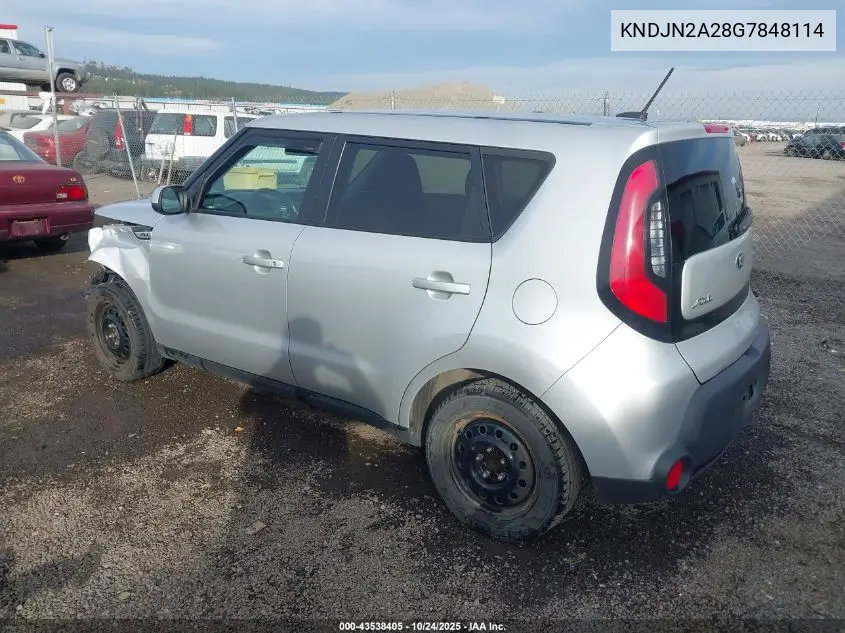 KNDJN2A28G7848114 2016 Kia Soul