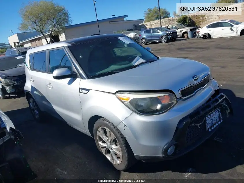 KNDJP3A52G7820531 2016 Kia Soul +