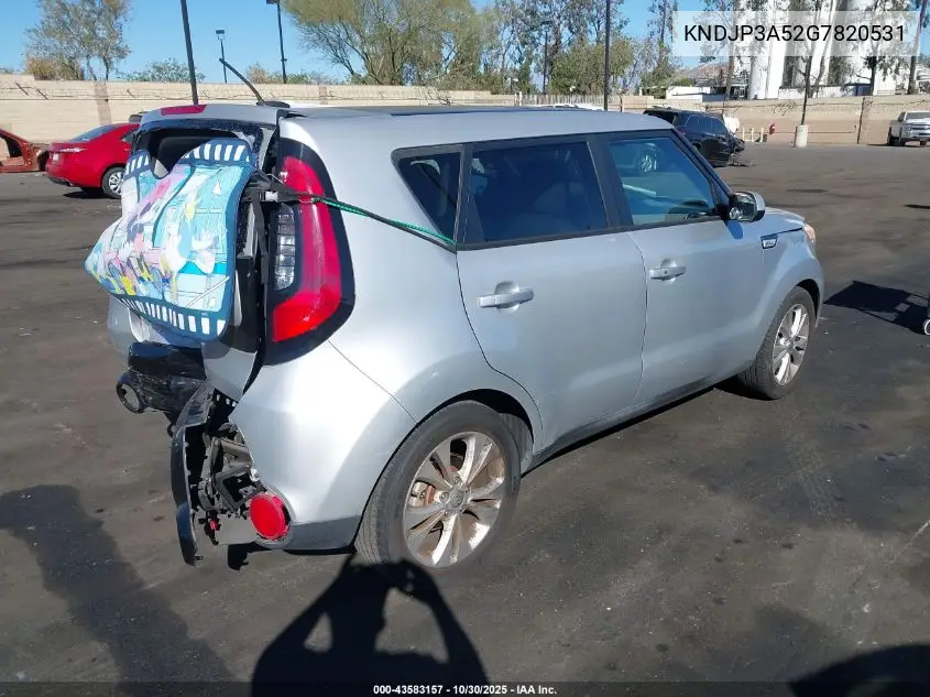 KNDJP3A52G7820531 2016 Kia Soul +