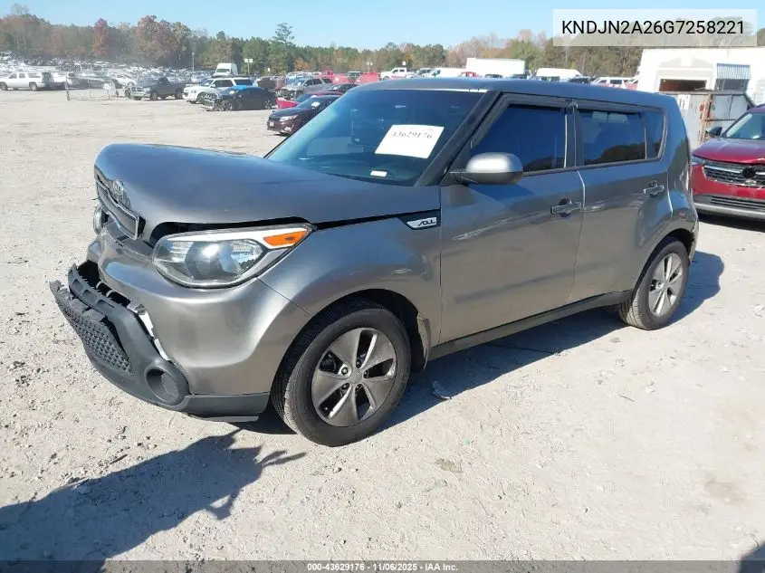 KNDJN2A26G7258221 2016 Kia Soul