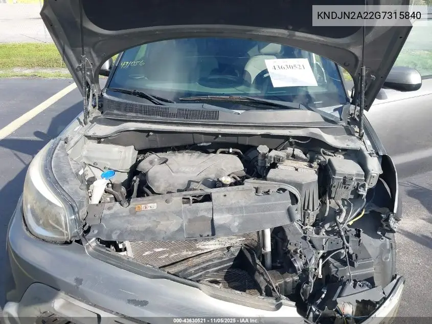 KNDJN2A22G7315840 2016 Kia Soul
