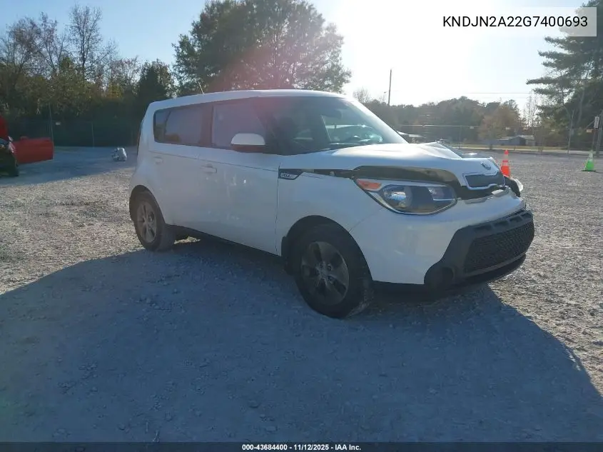 KNDJN2A22G7400693 2016 Kia Soul