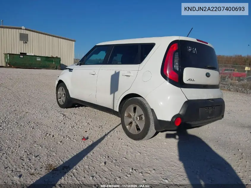 KNDJN2A22G7400693 2016 Kia Soul