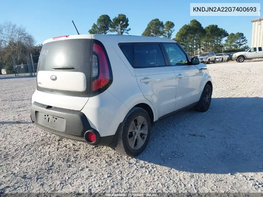 KNDJN2A22G7400693 2016 Kia Soul