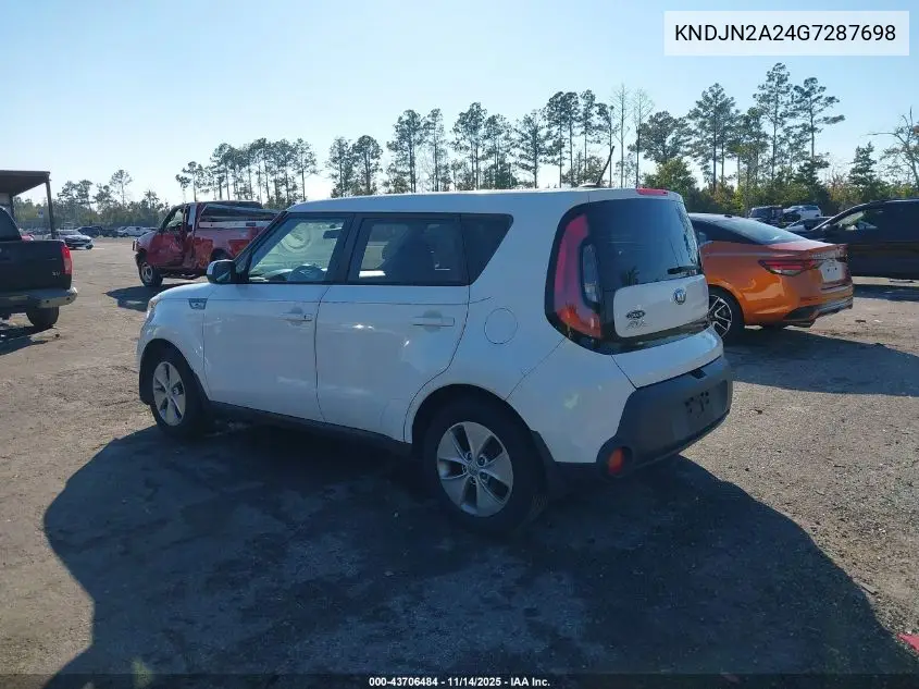 KNDJN2A24G7287698 2016 Kia Soul