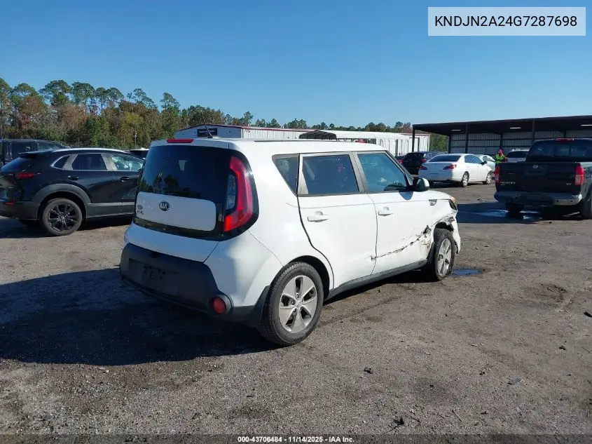 KNDJN2A24G7287698 2016 Kia Soul