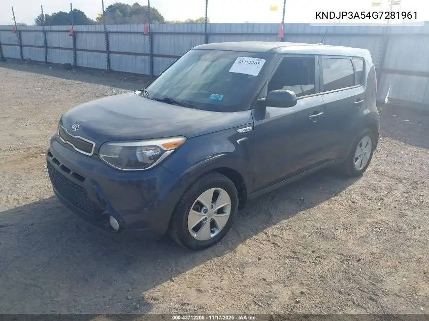KNDJP3A54G7281961 2016 Kia Soul +