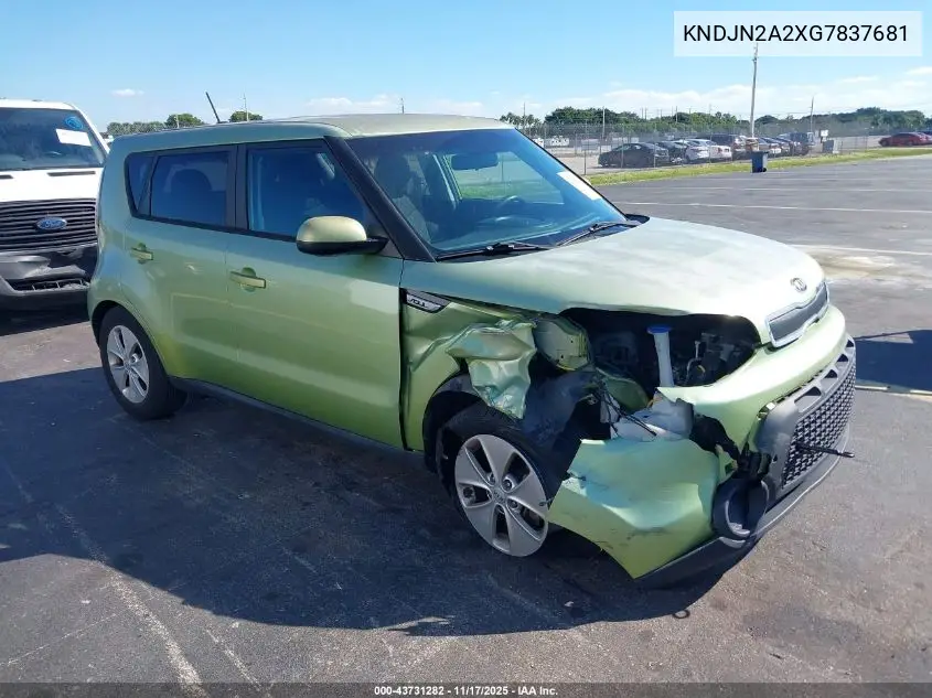 KNDJN2A2XG7837681 2016 Kia Soul