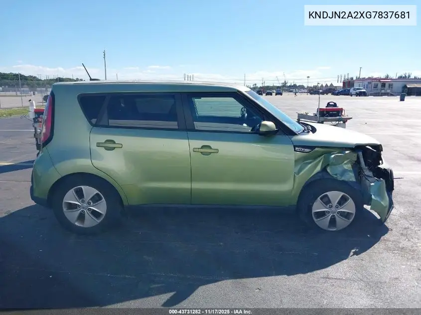 KNDJN2A2XG7837681 2016 Kia Soul
