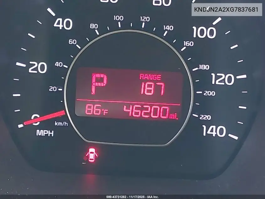 KNDJN2A2XG7837681 2016 Kia Soul