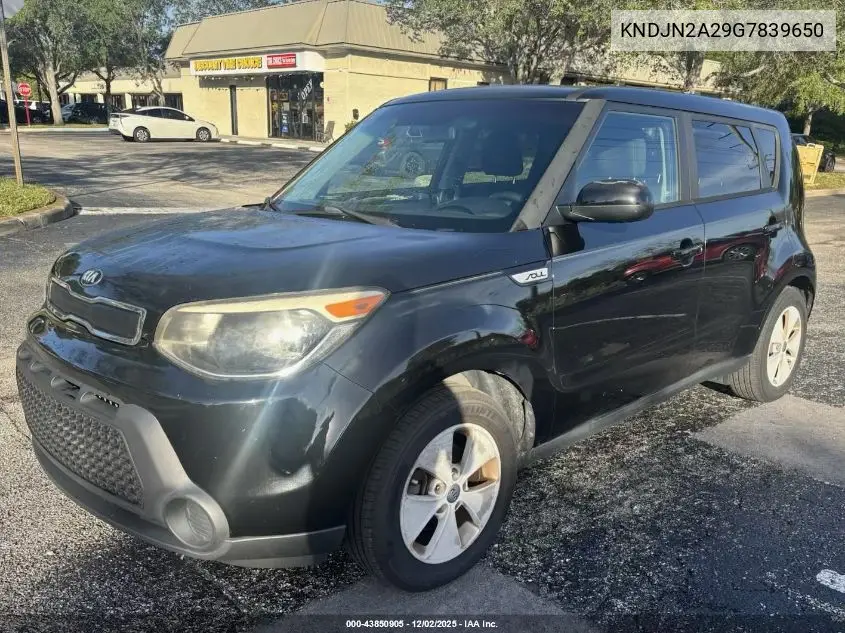 KNDJN2A29G7839650 2016 Kia Soul