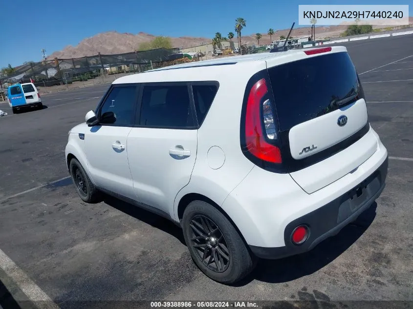 KNDJN2A29H7440240 2017 Kia Soul