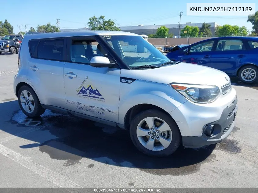 KNDJN2A25H7412189 2017 Kia Soul