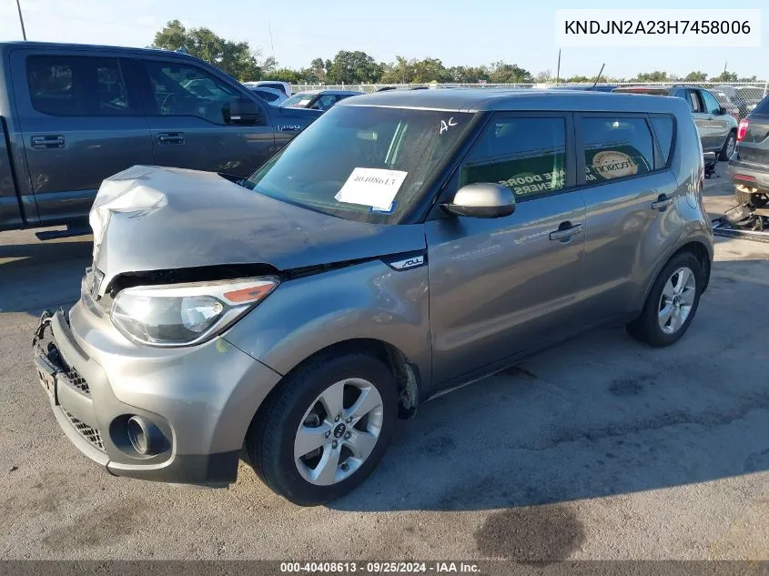 KNDJN2A23H7458006 2017 Kia Soul