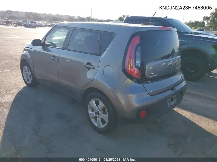 KNDJN2A23H7458006 2017 Kia Soul