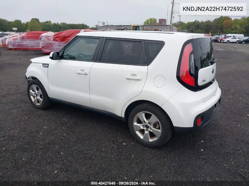 KNDJN2A22H7472592 2017 Kia Soul