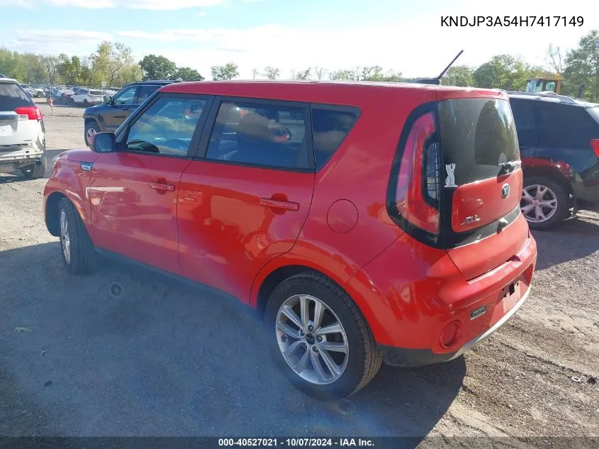 KNDJP3A54H7417149 2017 Kia Soul +