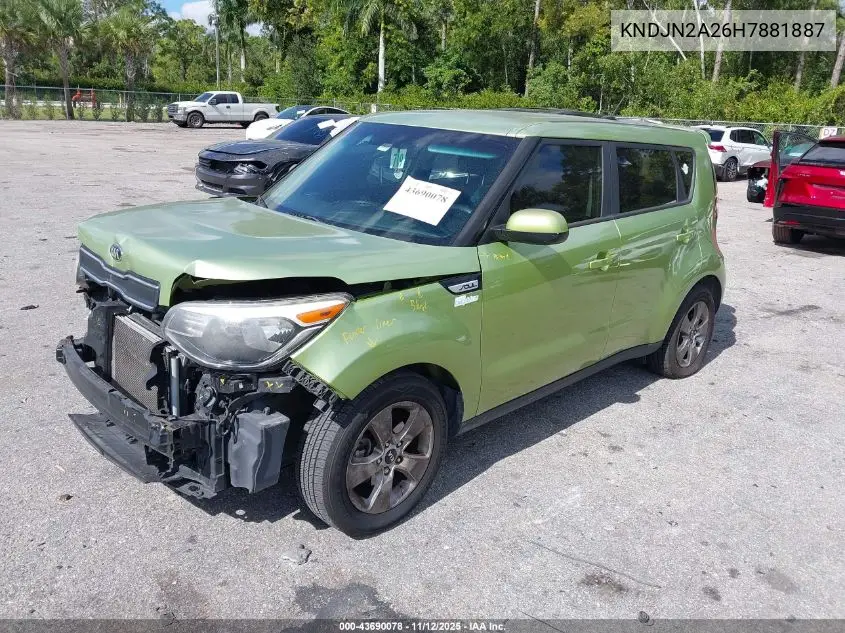 KNDJN2A26H7881887 2017 Kia Soul