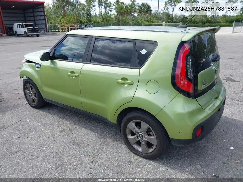 KNDJN2A26H7881887 2017 Kia Soul