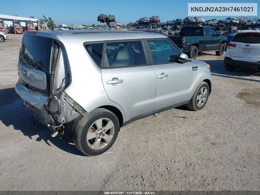 KNDJN2A23H7461021 2017 Kia Soul