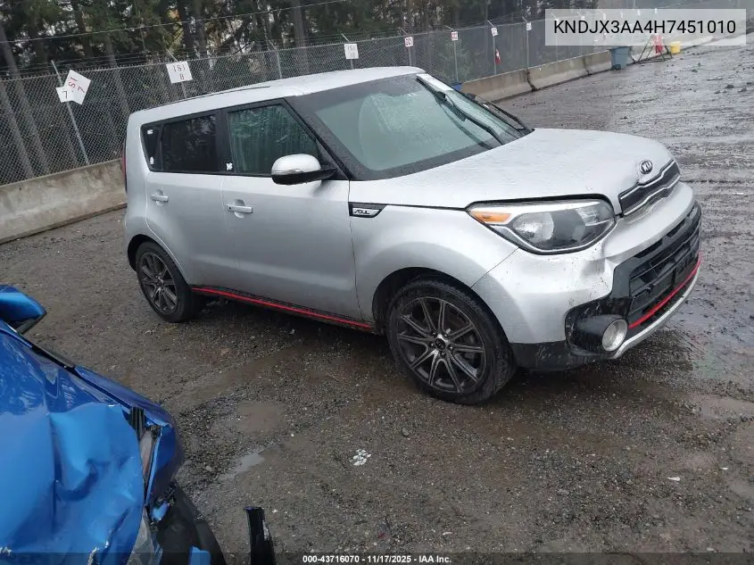 KNDJX3AA4H7451010 2017 Kia Soul !