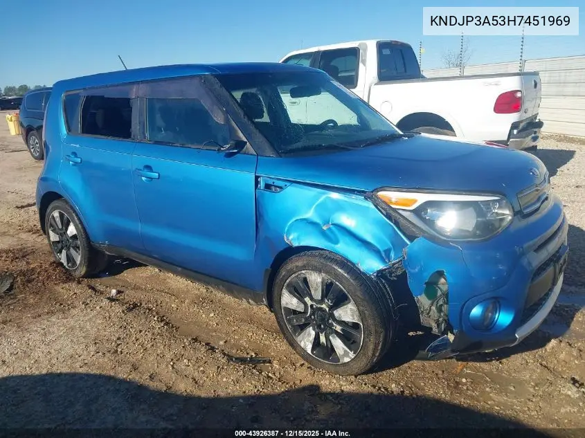 KNDJP3A53H7451969 2017 Kia Soul +