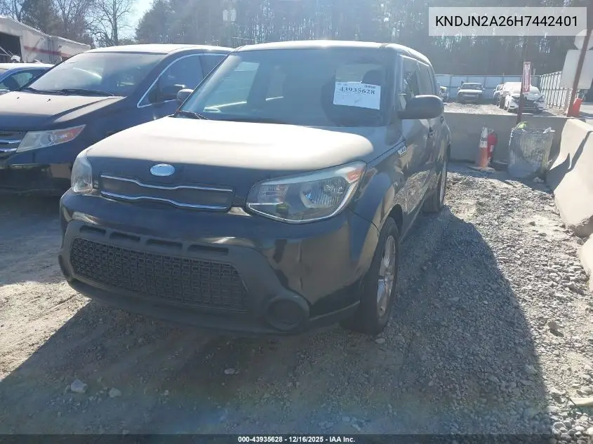 KNDJN2A26H7442401 2017 Kia Soul