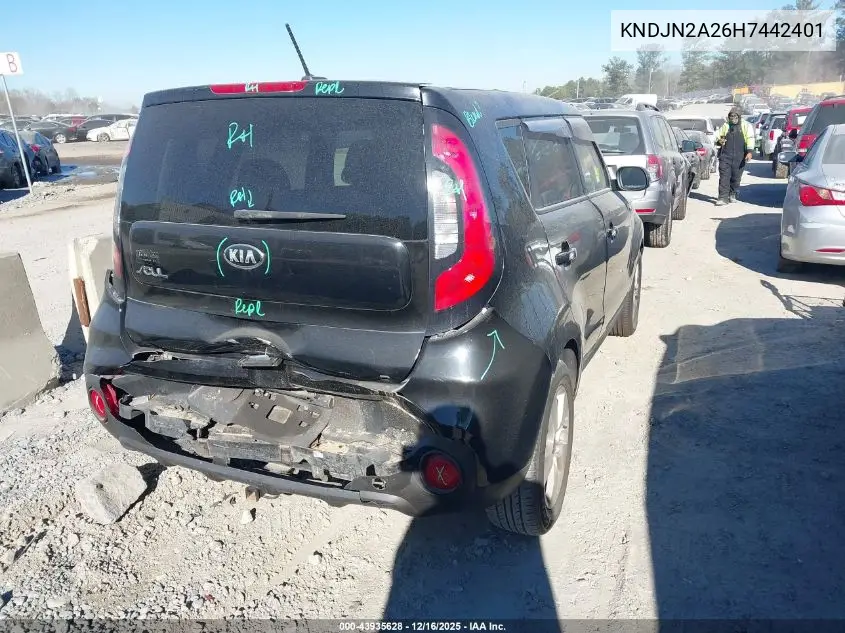 KNDJN2A26H7442401 2017 Kia Soul