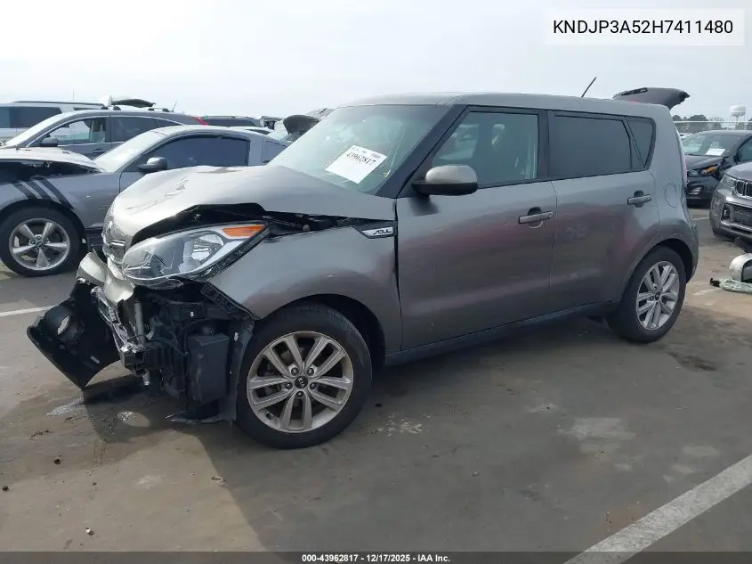 KNDJP3A52H7411480 2017 Kia Soul +