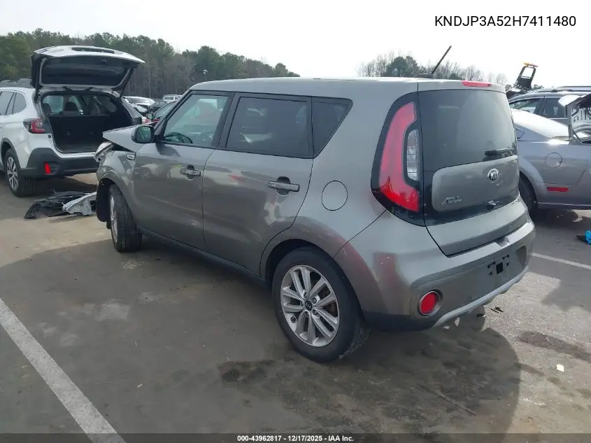 KNDJP3A52H7411480 2017 Kia Soul +
