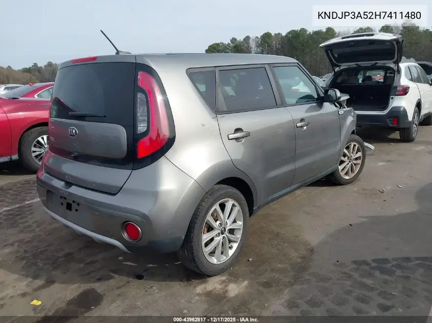KNDJP3A52H7411480 2017 Kia Soul +