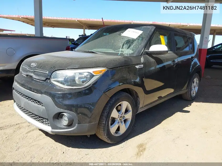 KNDJN2A26H7481182 2017 Kia Soul